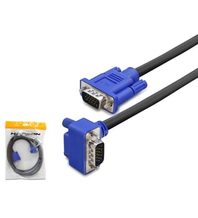 pilelistore Vga Kablo L Tip 1.5 M - Siyah Mavi HN4485
