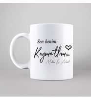 Sen Benim Kıymetlim Tasarımlı Kupa Kişiye Özel