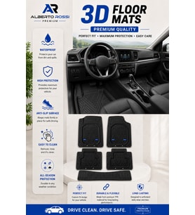 Maserati GranTurismo Premium 3D Kauçuk Paspas Venüs Siyah