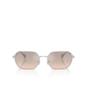 Michael Kors Güneş Gözlüğü - Geometrik Gümüş Metal Çerçeve Gümüş Aynalı Degrade Cam UV400 0MK1165 18