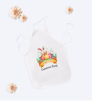 BK Gift Kişiye Özel Paskalya Bayramı Beyaz Çocuk Mutfak Önlüğü-10