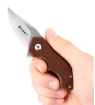 CRKT ARVION Kahverengi Fiber Cep Çakısı, Paslanmaz Çelik, EDC Çakı, Kamp Çakısı, Mini Çakı Bıçak