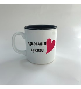 Aşkoların Aşkosu Baskılı Siyah Multi Sevgililer Günü Kupası
