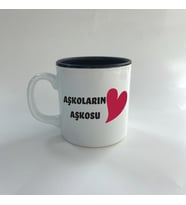 Aşkoların Aşkosu Baskılı Siyah Multi Sevgililer Günü Kupası