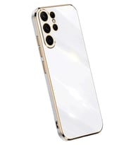 Durukar® Samsung Galaxy S24 Ultra Kılıf Volet Silikon - Beyaz