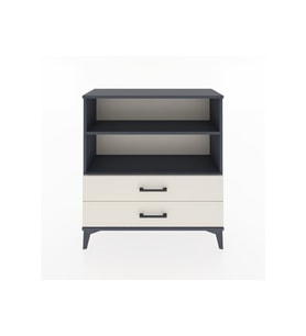 Arges Şifonyer 2 Raflı 2 Çekmeceli 88x30x96 Antrasit-Aytaşı