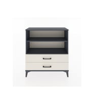 Arges Şifonyer 2 Raflı 2 Çekmeceli 88x30x96 Antrasit-Aytaşı