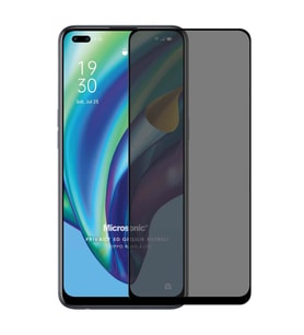 Microsonic Oppo Reno 4 Lite Privacy 5D Gizlilik Filtreli Cam Ekran Koruyucu Siyah