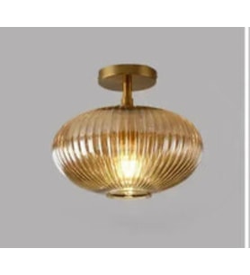 Rsylight Retro Bal Elips Tavan Plofyoner Dekoratif Rustik Avize Çap:30 cm