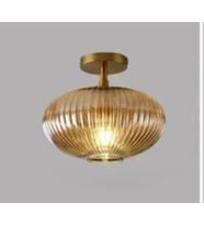 Rsylight Retro Bal Elips Tavan Plofyoner Dekoratif Rustik Avize Çap:30 cm