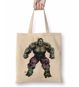 Hulk Mad Roar Marvel Superhero Power Bruce Bez Çanta Uzun Saplı