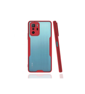 Xiaomi Poco X3 Gt Kılıf Platin Silikon - Kırmızı