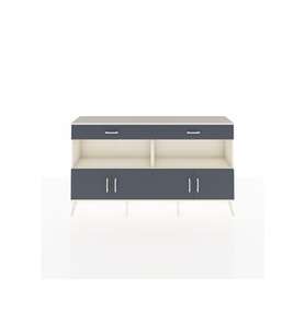Arges Konsol 2 Raflı 2 Çekmeceli 4 Kapaklı 176x30x99 Aytaşı-Antrasit