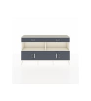 Arges Konsol 2 Raflı 2 Çekmeceli 4 Kapaklı 176x30x99 Aytaşı-Antrasit