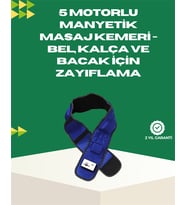 Ayarlanabilir Hız ve Titreşim Modlarına Sahip Manyetik Masaj ve Zayıflama Kemeri