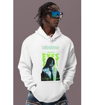Billie Eilish Baskılı Unisex Oversize Şarkıcı Hoodie