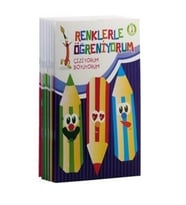 Renklerle Öğreniyorum Boyama Seti (10 Kitap)