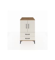 Kronos Komodin 2 Raflı 2 Çekmeceli 2 Kapaklı 60x59x96 Çam-Aytaşı
