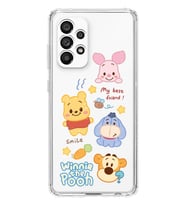 Samsung Galaxy A23 Uyumlu Winnie The Pooh Tasarımlı Şeffaf Telefon Kılıfı