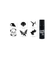 Peluş Çiçek Spray Tattoo Geçici Sprey Dövme Seti