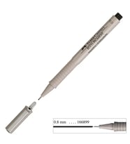 Faber Castell Ecco Pigment Çizim Kalemi 0.8 mm Siyah