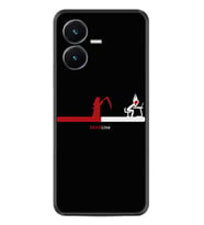 Vivo Y22S Kılıf Silikon Desen Özel Seri Dead Line 1662