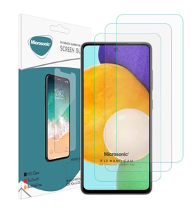 Microsonic Samsung Galaxy A52s Screen Protector Nano Glass Cam Ekran Koruyucu (3'lü Paket)
