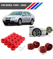 Otozet - VW Bora Bijon Civata Kapağı Kırmızı Renk 20 Adetli Set 17mm 1K06011739B9