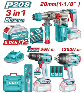 TOTAL AVANTAJ 3 LÜ SET - KIRICI, D.MATKAP, SOMUN SÖKME TOSLI250281E