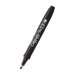 Kaligrafi Kalemi Siyah 3.0 Mm Düz Kesik Uç Supreme Calligraphy 1 Adet Kesik Keçe Uçlu Kaligrafi