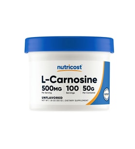 Nutricost (Özelsporcugıdaların'dan !!) L-Carnosine Powder 50 Grams (100 Servings).