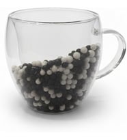 Çift Cidarlı Cam Kupa Seti Isı Yalıtımlı Kulplu Borosilikat Kupa Soğuk & Sıcak İçecek Termal Kupa Espresso Latte Çay Bardağı Seti-Siyah,Beyaz,-Bjk Taraftar