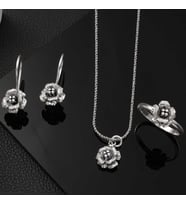 Gümüş Gül Kadın Set  SL6032