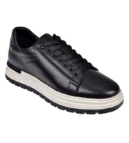 Voyager Hakiki Deri Erkek Spor Ayakkabı Sneaker VOY-387 SİYAH
