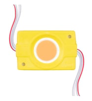 12 Volt 2.4 Watt Sarı COB LED Modül - 40X22 Mm