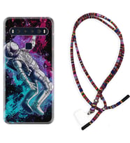 TCL 10L 10 Plus 10SE 20E 20SE 30 L7 Kılıf Boyun Asklı Rasta Silikon Astronot Signs 1753