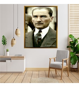 ÇERÇEVELİ ATATÜRK TABLO S597