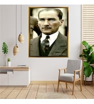 ÇERÇEVELİ ATATÜRK TABLO S597