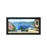 Manzara Temalı Kanvas Tablo 80 x 110 cm Siyah Çerçeve