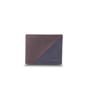 Guard Mat Bordo - Lacivert Yatay Deri Cüzdan - GRD2403XW22272 (Renksiz)