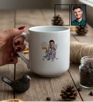Kişiye Özel Karikatürlü Cat Dad Kedi Babası Kupa Bardak Babalar Günü Hediyesi