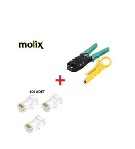 Network Set Cat5 RJ45+ RJ45 Sıkma Ağ Pensesi + Kablo Soyucu