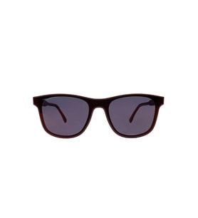 Lacoste Unisex Güneş Gözlüğü - Dikdörtgen Bordo Kemik Çerçeve Mor Degrade Cam, UV400 L907S 615