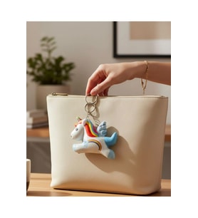 Unicorn Figür Sukuşi Anahtarlık Karışık Gönderilir