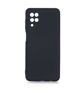 Samsung Galaxy A12 Kılıf Orj Lansman Serisi Pürüzsüz Esnek Kadife İç Kısım (Siyah)
