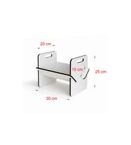 Kitap standı, çalışma masası organizer, dekoratif dergi standı, minimalist kitaplık.
