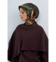 Armine Saf İpek Sura Eşarp-2026 İlkbahar-Yaz- 95060D (Kahverengi)