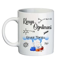 Kimya Öğretmenine Hediye İsimli Kupa Bardak - Öğretmenler Günü Hediyesi