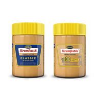 Gold Fıstık Ezmesi 340 gr  İlavesiz ve Crunch Parcacıklı 2 li Paket
