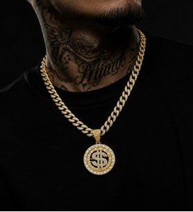 Hip Hop Iced Out Dönebilen Dolar Pendant Küba Zincir Kolye